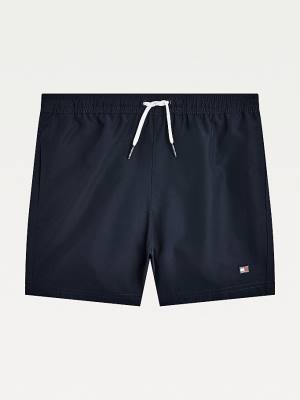 Boys' Tommy Hilfiger Mid Length Shorts Swimwear Blue | TH108DLB