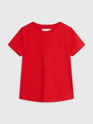 Girls' Tommy Hilfiger Essential Knit T Shirts Red | TH318EGX