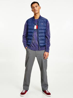 Men's Tommy Hilfiger Packable Light Down Vest Jackets Blue | TH905DGO