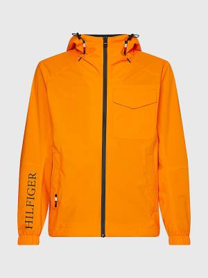 Men's Tommy Hilfiger Plus TH Tech Warm Hooded Jackets Orange | TH120LMD