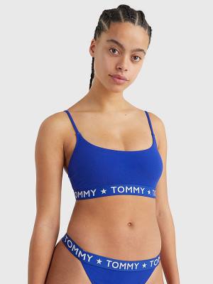 Women's Tommy Hilfiger Bikini Bralette Swimwear Blue | TH790WZF