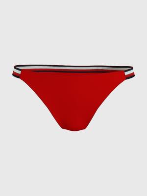 Women's Tommy Hilfiger Cheeky Fit Bikini Bottoms Swimwear Red | TH948JGW