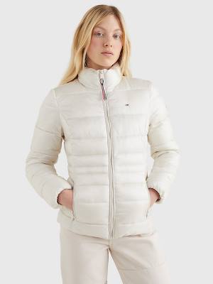 Women's Tommy Hilfiger Down Quilted Jackets Beige | TH948OND