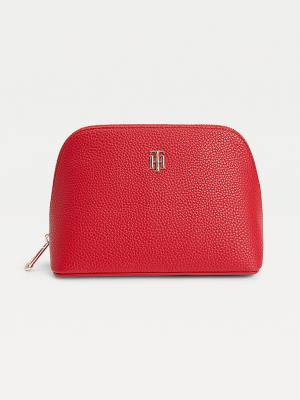 Women's Tommy Hilfiger Logo Washbag Bags Red | TH760YHK