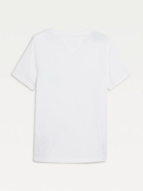 Boys' Tommy Hilfiger Recycled Smiley T Shirts White | TH108SBH