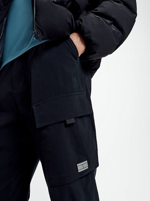 Men's Tommy Hilfiger Tech Essential GORE-TEX Puffer Jackets Black | TH751YZB