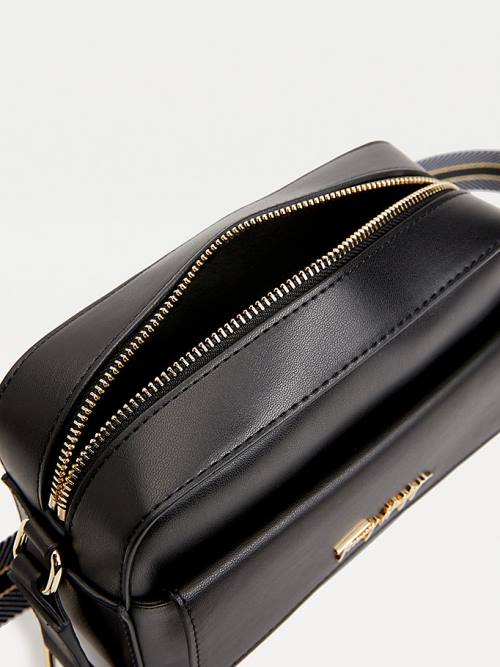 Women's Tommy Hilfiger Iconic Signature Logo Camera Bags Black | TH719GTL